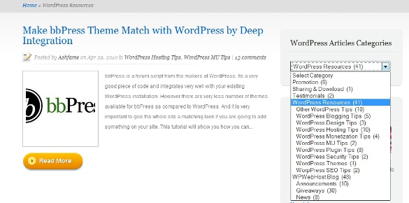 wordpress-tutorial-sub-categories
