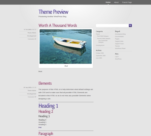 WordPress theme - Smooth