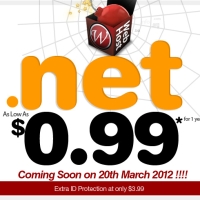 Limited $0.99 .Net Extension Domain Crazy Promotion !!!