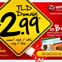 Crazy Promotion : Limited $2.99 Domain Sales and Special Giveaway