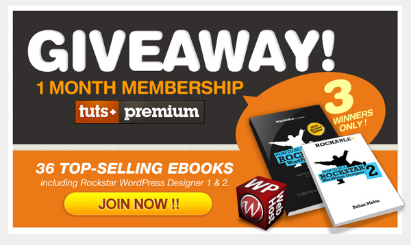 Tuts+ Premium Membership Giveaway : Winner Announced